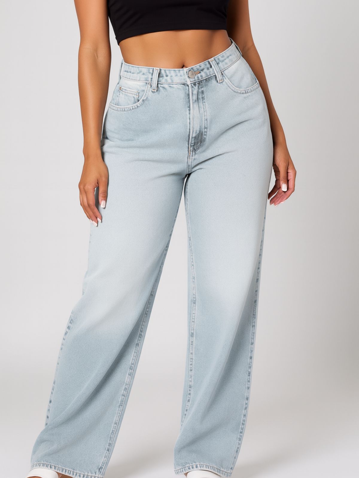 Denim-look Sweatpants