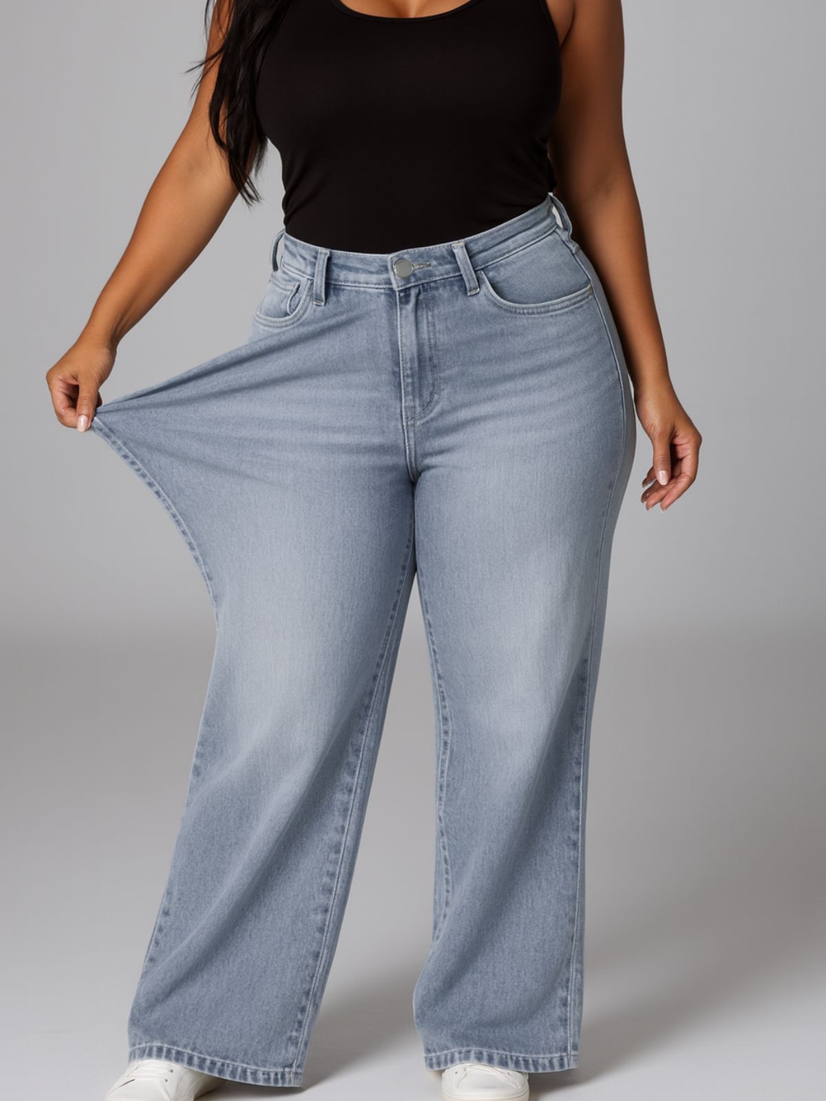 Denim-look Sweatpants