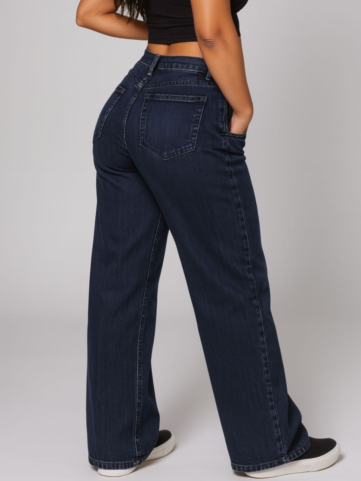 Denim-look Sweatpants