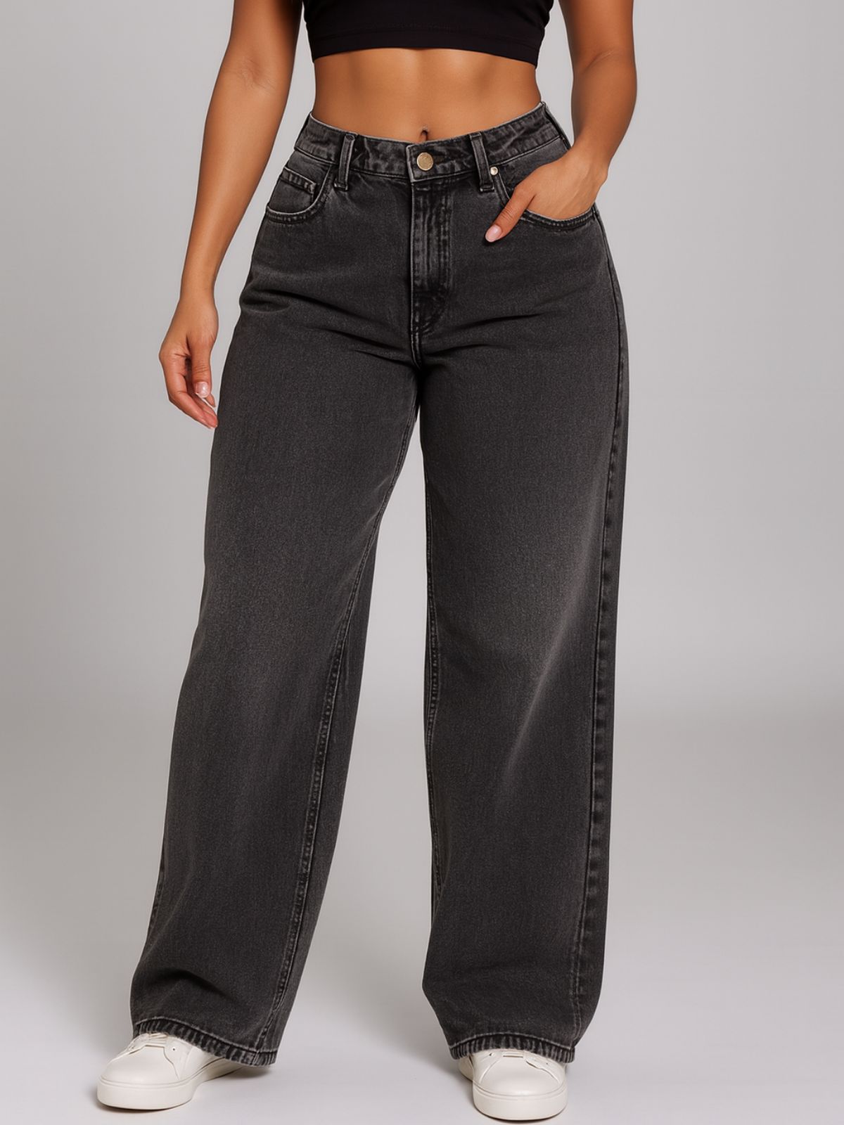 Denim-look Sweatpants