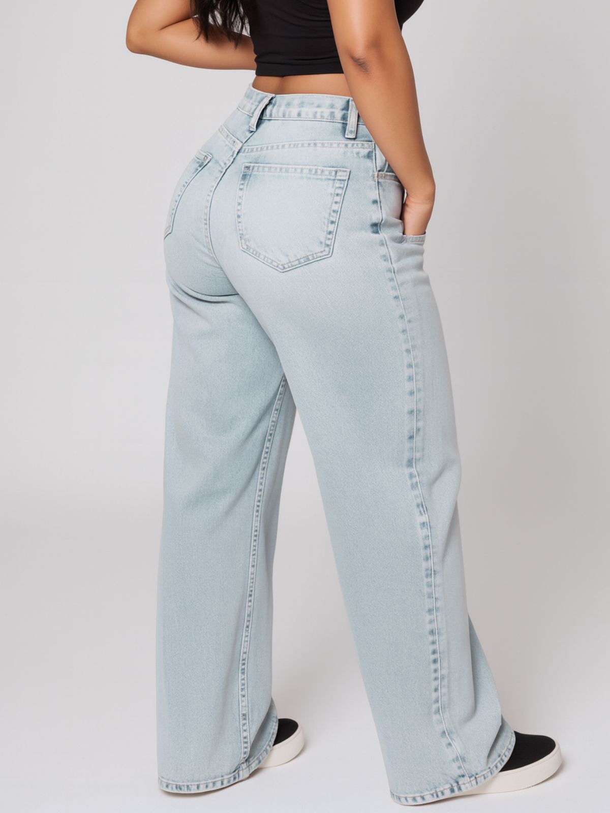 Denim-look Sweatpants